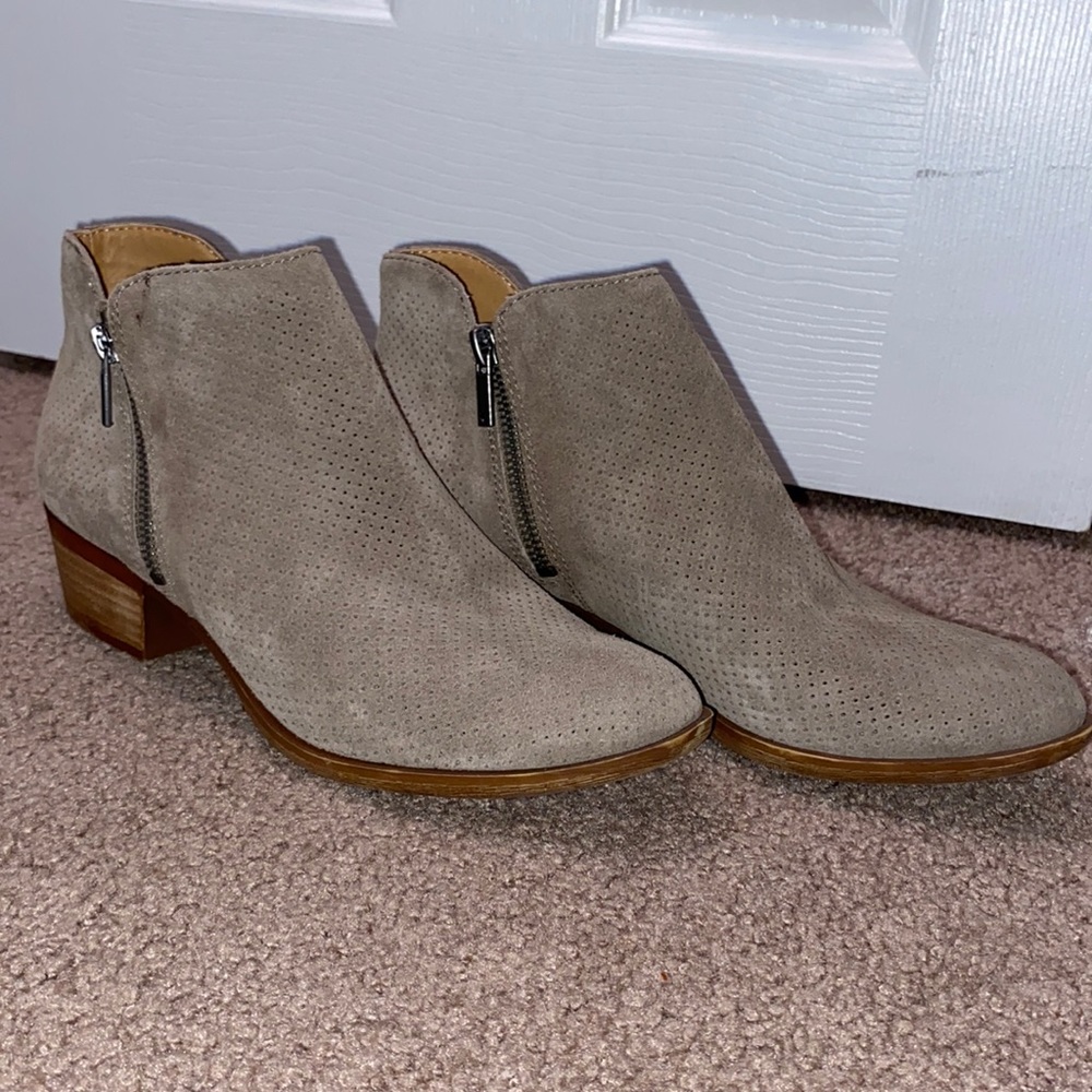 Lucky Brand booties - size 8.5. Suede feel, super comfortable. Barely worn!